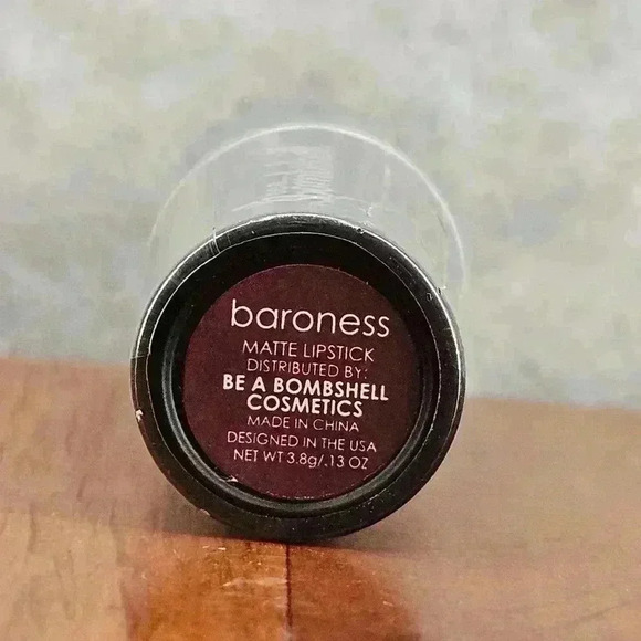 Be‎ A Bombshell Cosmetics Matte Lipstick Color Baroness NEW SEALED - Picture 4 of 4